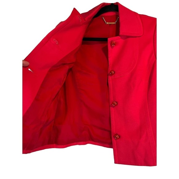 Trina Turk Red Jacket, Coat - Picture 5 of 10